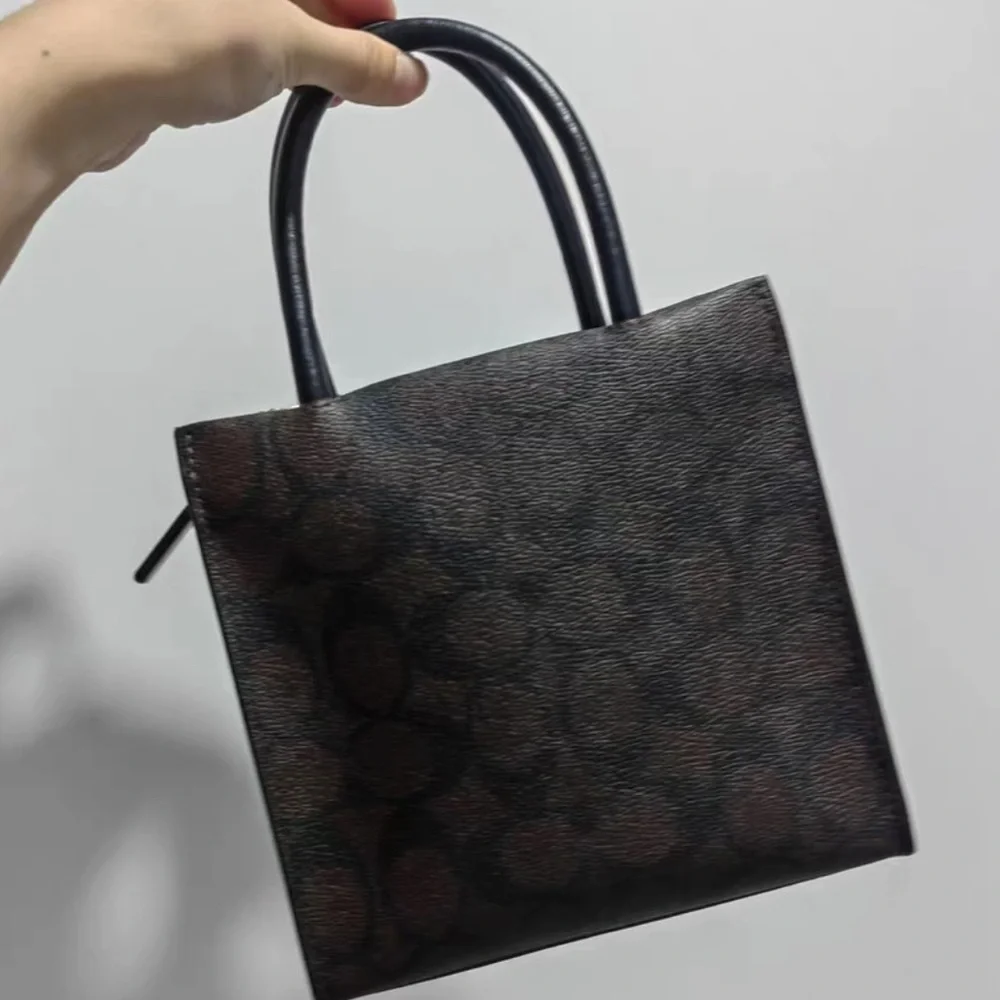 Coach Brown-Black Bag - Picture 2 of 6